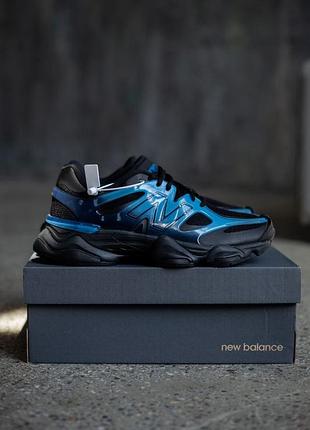 👟 кроссовки new balance 9060 black/blue/наложка bs👟