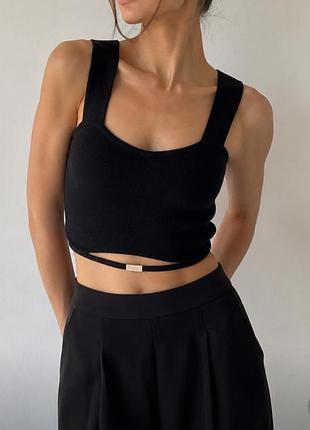 Zara кроп топ