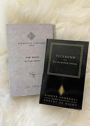 Пробники нішевих парфумів simone andreoli vicebomb essential parfums the musc
