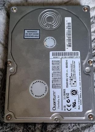 Неробочий ide hdd 3.5 8.4 гб quantum 5400 жорсткий диск la08a011 квантум ata pata