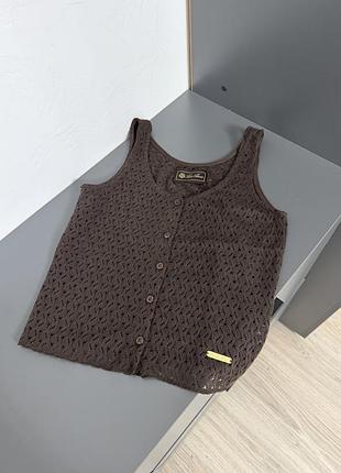 Майка топ безрукавка от loro piana из нежнейшего хлопка