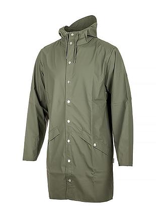 Куртка rains long jacket 1202-olive m/l