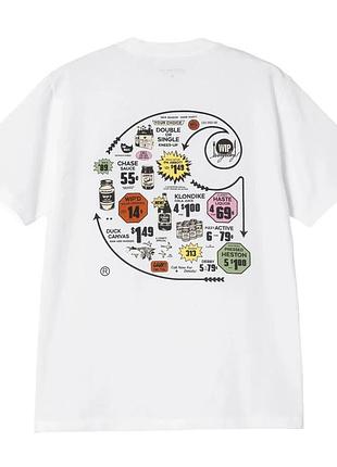 Футболка carhartt wip s/s catalogue c logo t-shirt i034761.02xx s