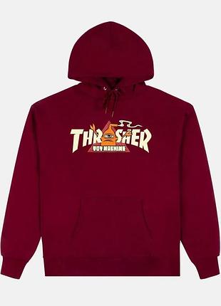 Худи thrasher thr x toy machine vortex 145587-mar m