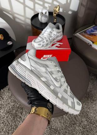 Мужские кроссовки nike p-6000 white grey 41-42-45