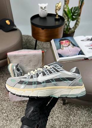 Жіночі кросівки nike p-6000 grey black green 36-37-38-39-40-41