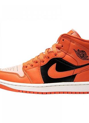 Кросівки air jordan 1 mid "orange" orange/black dm3381-600 42.5