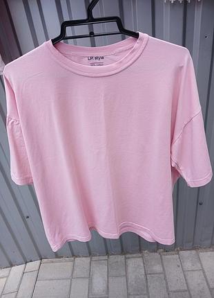 Футболка рожева оверсайз oversize