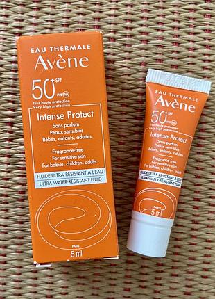 Avene intense protect spf 50+ 🧡 солнцезащитный флюид для чувствительной кожи лица, франция 🇫🇷