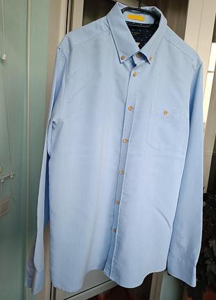 Нова блакитна чоловіча сорочка ted baker р. xl
