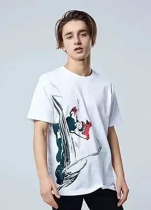 Uniqlo (xl) capcom street fighter мужская футболка белая
