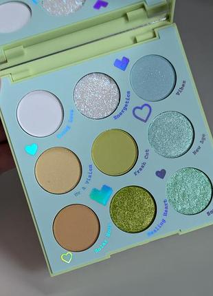 Палетка тіней colourpop aura and out palette