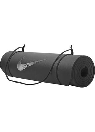 Коврик для тренировок и йоги nike training mat 2.0 black/white ns черный, белый уни 180x60x0,8см n.000.0006.010.ns
