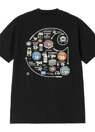 Футболка carhartt wip s/s catalogue c logo t-shirt i034761.89xx s