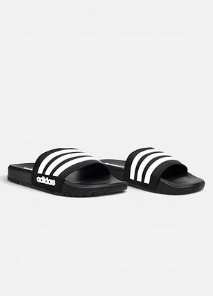 Шлепанцы adidas adilette shower • black / white 8