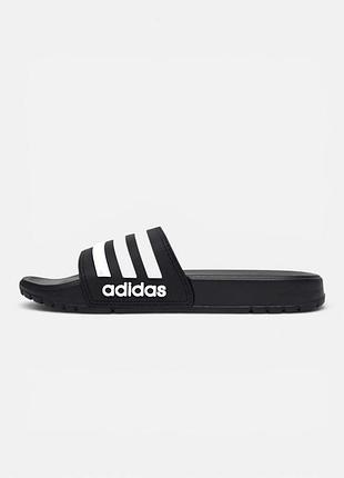 Шлепанцы adidas adilette shower • black / white 10