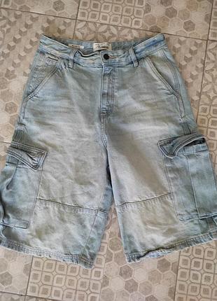 Шорти pull&bear широкі скейтерські ідеальний стан