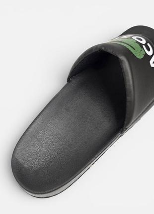Шльопанці lacoste slides  • black / white 2