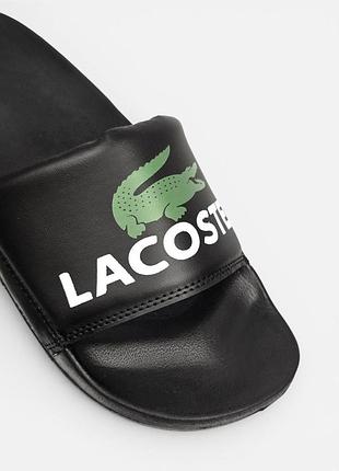 Шльопанці lacoste slides  • black / white 3