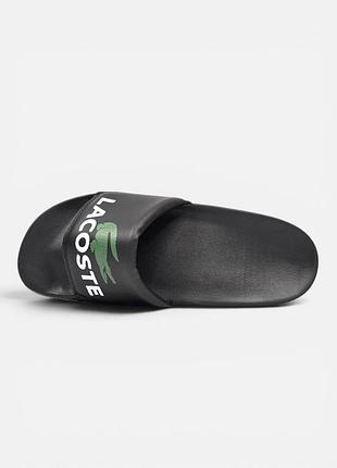Шльопанці lacoste slides  • black / white 4