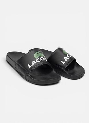 Шльопанці lacoste slides  • black / white 6
