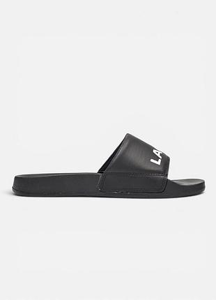 Шльопанці lacoste slides  • black / white 8