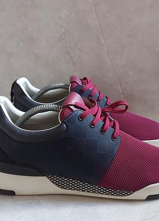 Louis vuitton fastlane damier sneakers red mesh кроссовки