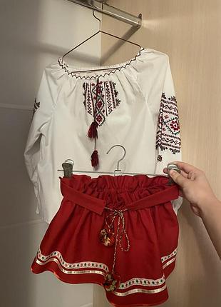 Дитячий костюм вишиванка та спідниця (на дівчинку)