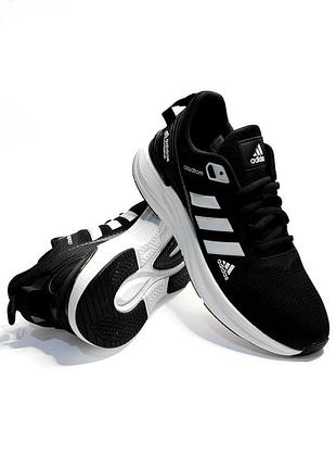 Мужские кроссовки adidas galaxy 7 cloudfoam • black / white