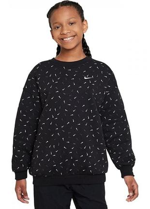 Толстовка nike g ns club flc ovrszd cr logo fd2943-010