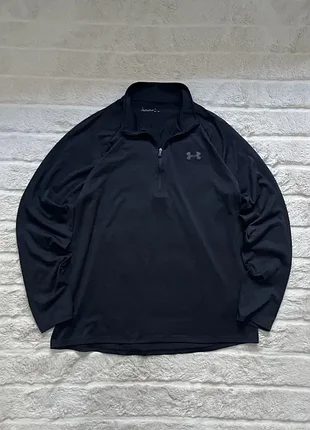 Under armour (l) 1/3 zip longsleeve мужской лонгслив спортивный лонг ч