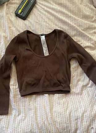 Топ коричневий zara