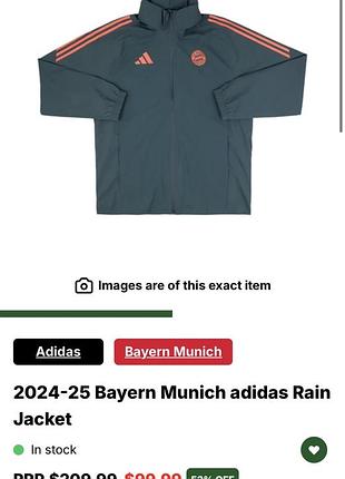2024-25 bayern munich adidas rain jacket