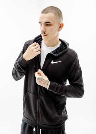 Толстовка nike m dry hoodie fz fleece cj4317-010 s