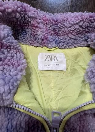 Zara бомбер, куртка, шерпа 164розмір