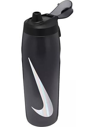 Бутылка nike refuel bottle locking lid 32 oz антрацит, черный, серебристый уни 946 мл n.100.7670.054.32