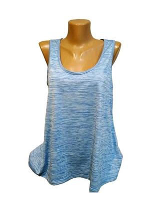 Спортивная майка tchibo active оригинал светло-голубой меланж размер m
