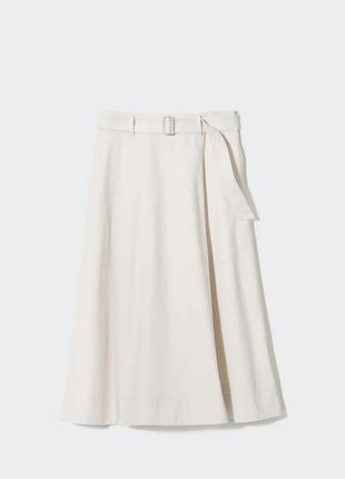 Юбка молочная uniqlo