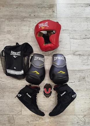 Комплект для единоборств / бокса (everlast, otomix) - идеальное состояние!