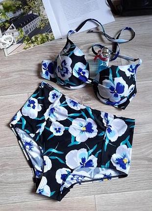 Купальник в фиалки 75б/12 сток debenhams