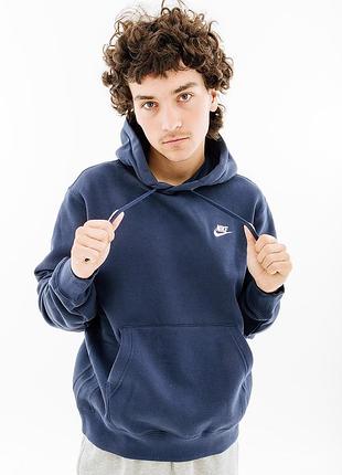 Толстовка nike club hoodie po bb bv2654-410 m