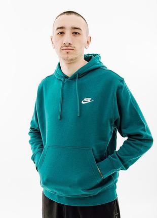 Кофта nike club hoodie po bb bv2654-381 l