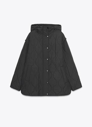 Водовідштовхуюча стьобана куртка zara