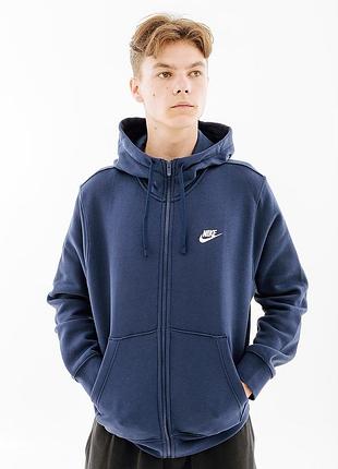Кофта nike club hoodie fz bb bv2645-410 xxl