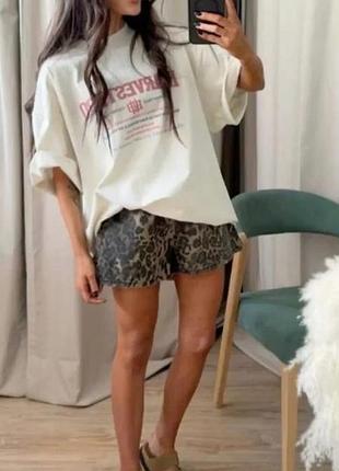 Леопардові шорти asos
