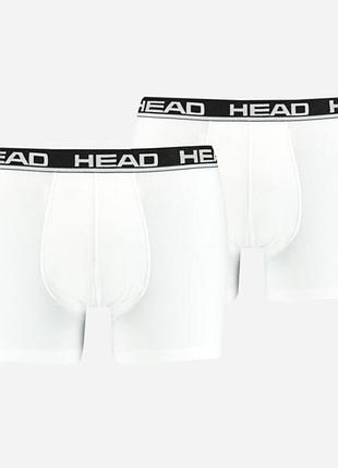 Набор базовых боксеров head basic boxer белого цвета, 2 шт.