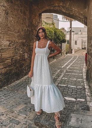 Красивий білий довгий сарафан  zara
🌺🌺🌺🌺🌺🌺🌺🌺🌺🌺🌺🌺🌺🌺🌺🌺