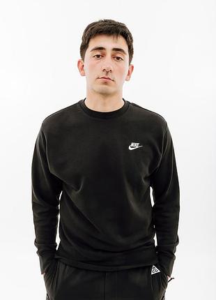 Толстовка nike m club crw ft bv2666-010 s