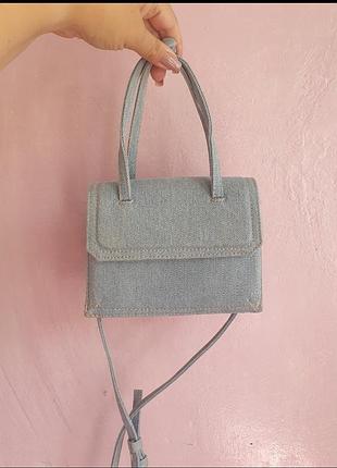 Джинсова сумка zara