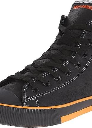 Трендовые кожаные кеды harley davidson размер 38-38,5